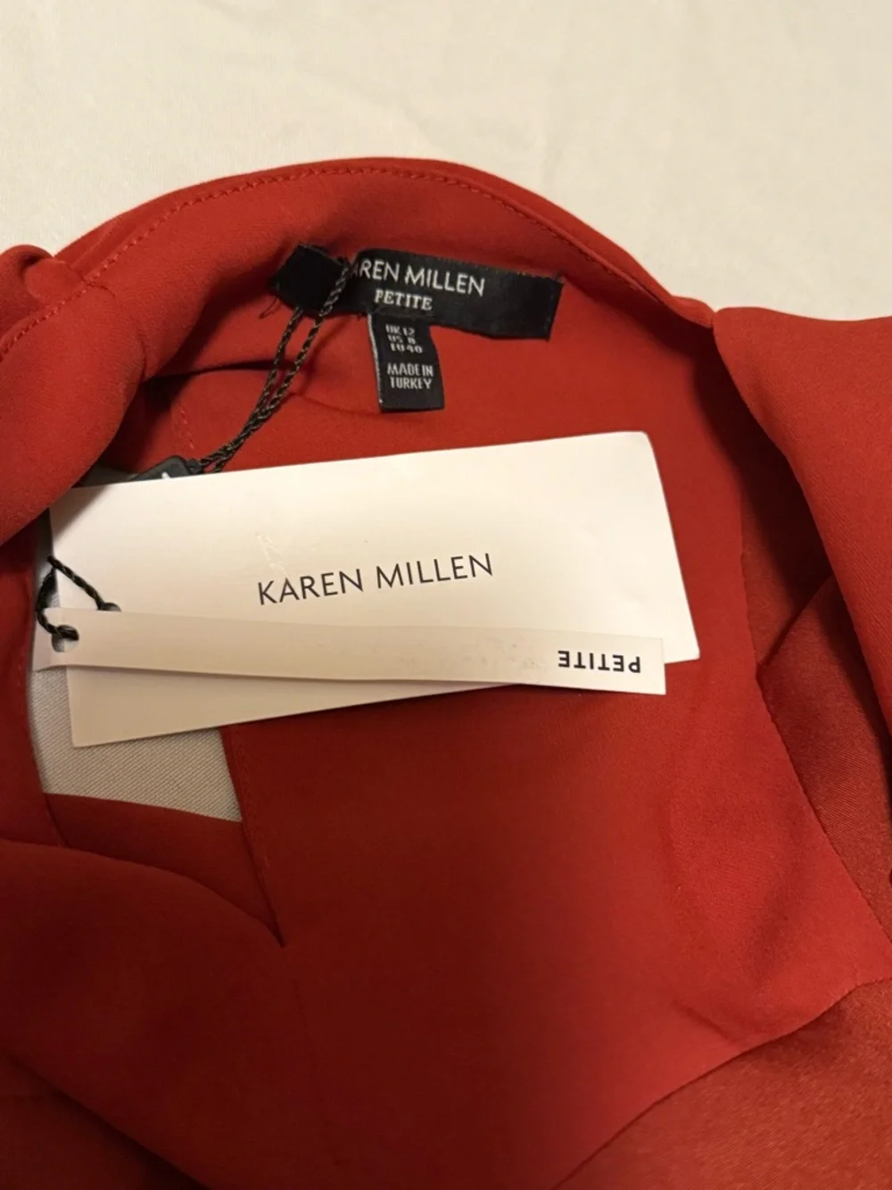 Karen Millen Scarlet Wide-Leg Belted Jumpsuit - Picture 9 of 13